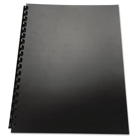 DAVENPORT 100% Recycled Poly Binding Cover- 11 x 8-1/2- Black- 25/Pack DA40026